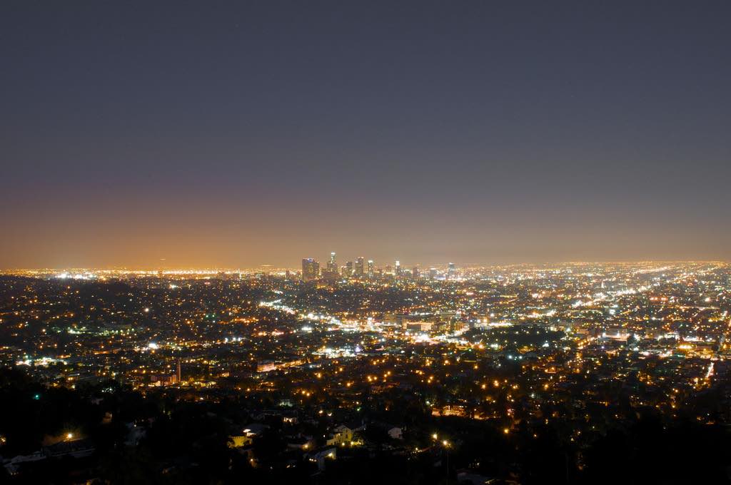 Nighttime City View Los Angeles